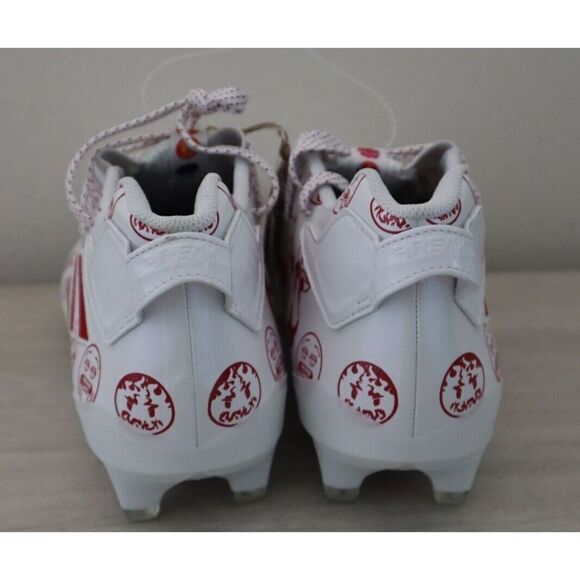 adidas GZ6901 Men's Sz 13 White/Red Freak 22 Big Mood DSG SM Football Cleats - Picture 9 of 11